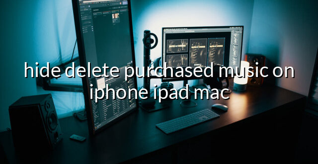 hide delete purchased music on iphone ipad mac