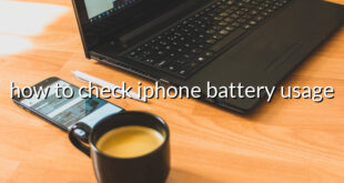 how to check iphone battery usage