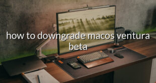 how to downgrade macos ventura beta