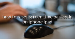 how to reset screen time passcode on iphone ipad