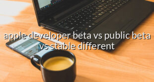 apple developer beta vs public beta vs stable different