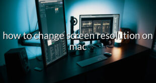 how to change screen resolution on mac