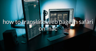 how to translate web page in safari on mac