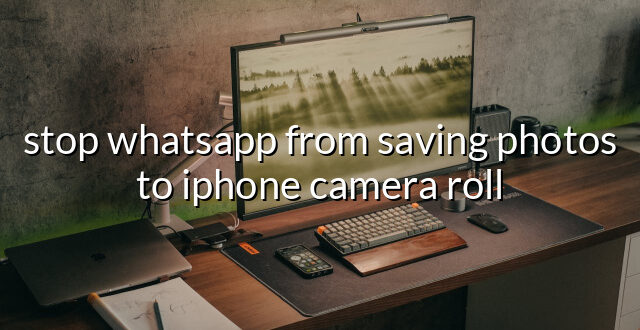 stop whatsapp from saving photos to iphone camera roll