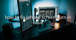 how to fix iphone screen burn in issue