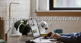 how to use whatsapp status feature on iphone