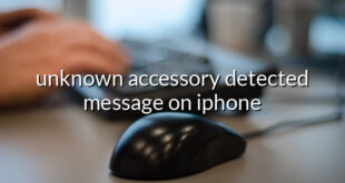 unknown accessory detected message on iphone