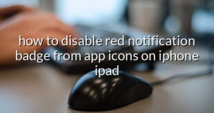 how to disable red notification badge from app icons on iphone ipad