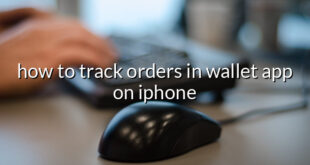 how to track orders in wallet app on iphone