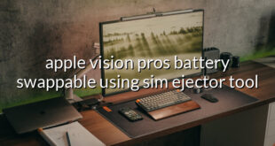 apple vision pros battery swappable using sim ejector tool